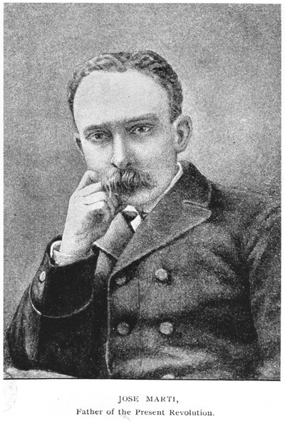 Portret van Jose Marti (1853-95) uit The Story of Cuba door Murat Halstead, gepubliceerd 1898 door American School