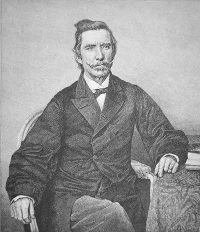 Portret van Schout-bij-Nacht Semmes (1809-77), kapitein van de Confederate raider Alabama door American School