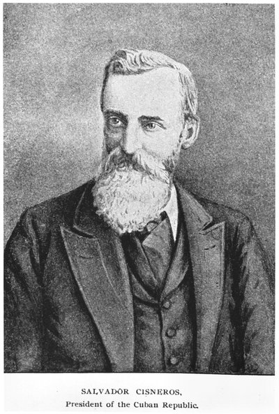 Portret van Salvador Cisneros Betancourt (1828-1914) uit The Story of Cuba door Murat Halstead, gepubliceerd 1898 door American School