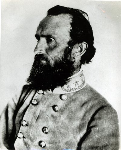 Portret van Thomas J. Stonewall Jackson door American School