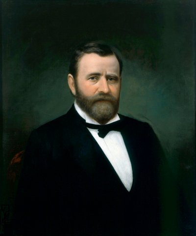 Portret van Ulysses S. Grant door American School
