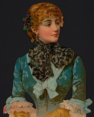 Portret van een vrouw door American School