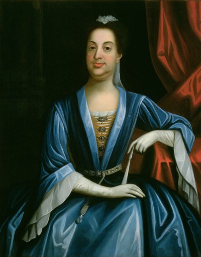Portret van een Onbekende Vrouw door American School