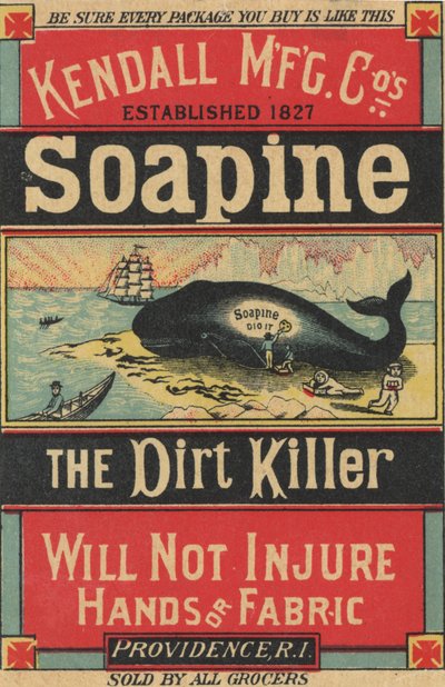 Poster voor Kendall Mfg. Cos Soapine, c.1890 door American School