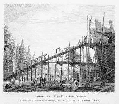 Voorbereiding op oorlog om de handel te verdedigen, 1800 door American School