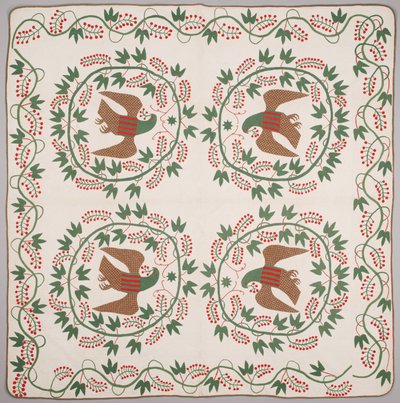 Quilt, c.1840-50 door American School