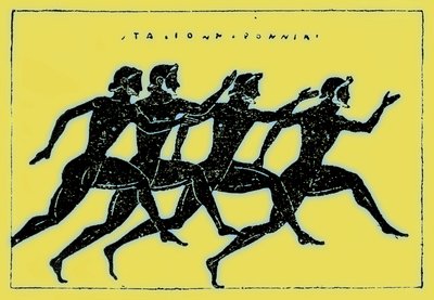 Race, illustratie uit History of Greece door Victor Duruy, gepubliceerd 1890 door American School