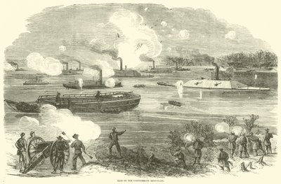 Aanval van de Zuidelijke ijzerclads, februari 1865 door American School