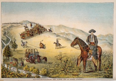Voorstelling van het leven in een koeienkamp door American School