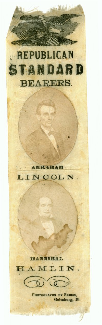 Republikeinse standaarddragers, Abraham Lincoln en Hannibal Hamlin, 1860 door American School