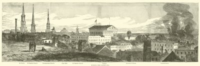 Richmond, vanaf Gambles Hill, april 1865 door American School