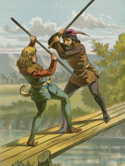 Robin Hoods gevecht met Kleine Jan door American School
