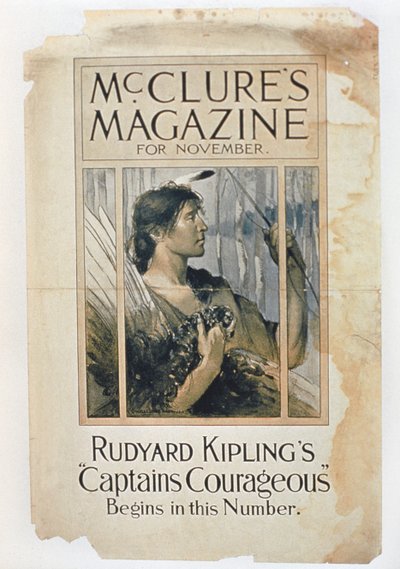 Rudyard Kiplings Captain Courageous in de november-editie van Mcclures magazine door American School