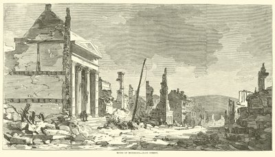 Ruïnes van Richmond, Main Street, april 1865 door American School