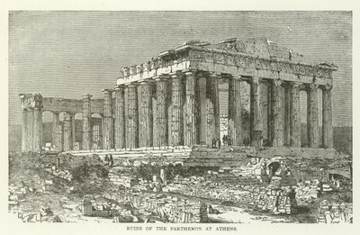Ruïnes van het Parthenon in Athene door American School