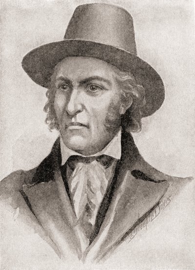 Samuel Chester Reid, commandant van een kaper tijdens de Oorlog van 1812, uit 
