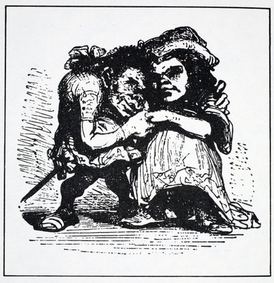 Scandinavische Elfen, uit The World Guide to Gnomes, Fairies, Elves and Other Little People door Thomas Keightley (1789-1872) gepubliceerd 1880 (ZW gravure) door American School