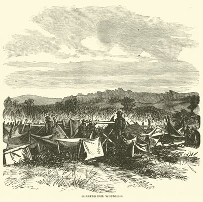 Schuilplaats voor gewonden, september 1862 door American School