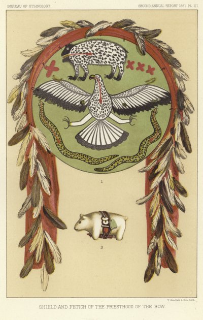 Schild en Fetisj van het Priesterambt van de Boog door American School