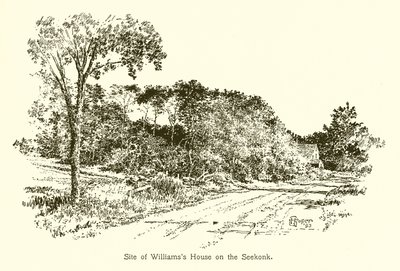 Locatie van Williamss Huis aan de Seekonk door American School