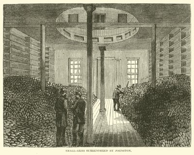 Kleine wapens overgegeven door Johnston, april 1865 door American School