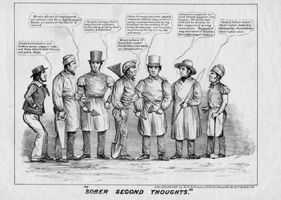 Nuchtere tweede gedachten, uitgegeven door H R Robinson, New York, 1839 door American School