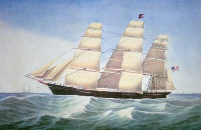 Sovereign of the Seas (lithografie door Nathaniel Currier) door American School