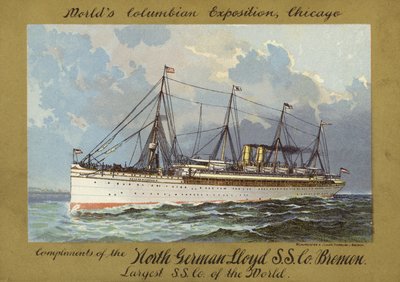 Stoomschip door American School