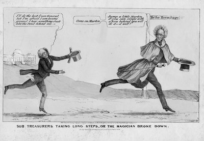 Sub-schatbewaarders nemen grote stappen, of, De tovenaar brak af, uitgegeven door H R Robinson, New York, 1838 door American School