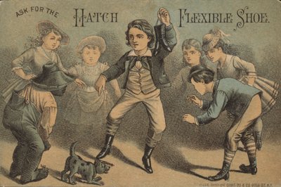 Jongen plagen met schoenen in de hand door American School