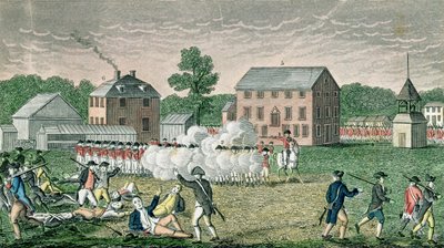 De Slag bij Lexington, 19 april 1775, uit 