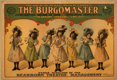 De burgemeester, ca. 1899 (kleurenlitho) door American School
