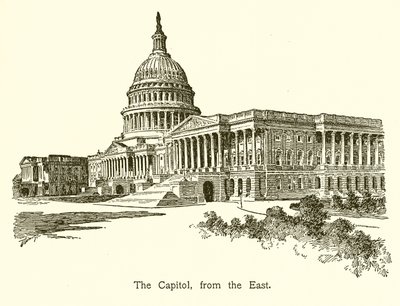 Het Capitool, vanuit het oosten, Washington door American School