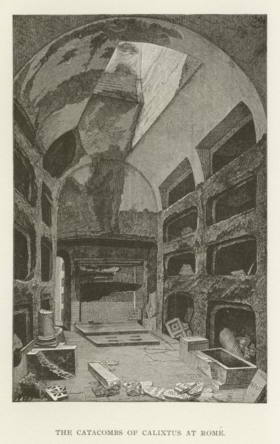 De Catacomben van Calixtus in Rome door American School