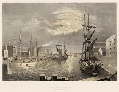 De haven van Chicago door American School
