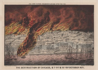 De verwoesting van Chicago, 8, 9 en 10 oktober 1871, 1871 door American School