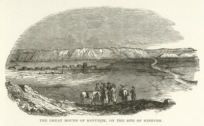 De Grote Heuvel van Koyunjik, op de locatie van Nineveh door American School