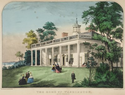 Het Huis van Washington, Mount Vernon, Virginia door American School