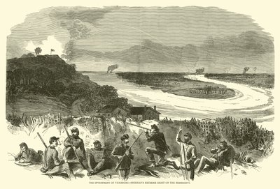 De beleg van Vicksburg, Shermans uiterste rechterkant aan de Mississippi, mei 1863 door American School