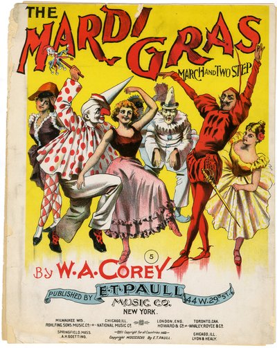 The Mardi Gras March and Two Step [bladmuziekomslag], 1897 door American School