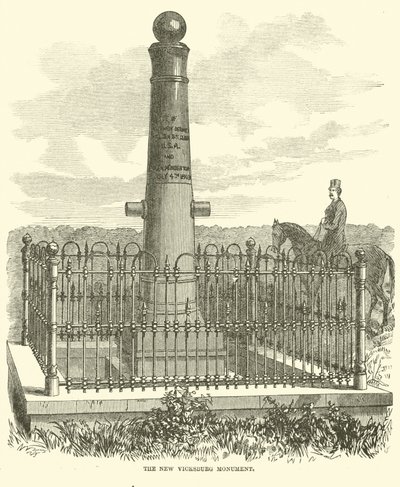 Het nieuwe Vicksburg monument door American School