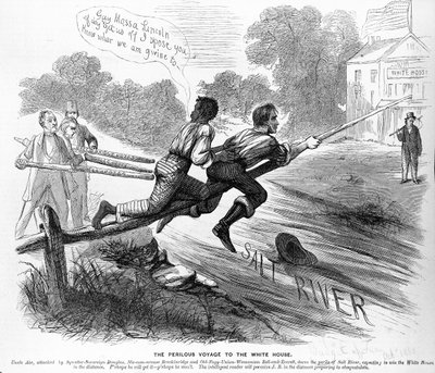 De gevaarlijke reis naar het Witte Huis, uit de Humors of War door American School