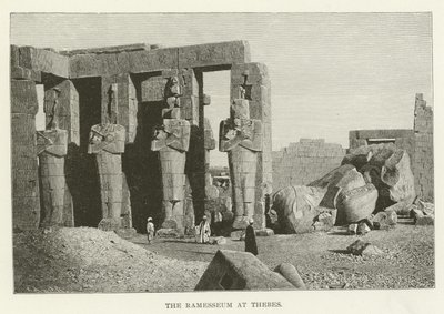 Het Ramesseum in Thebe door American School