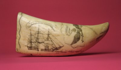 De Susan aan de kust van Japan Scrimshaw door American School
