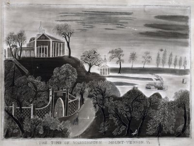 Het graf van Washington, Mount Vernon, Va., na 1807 door American School