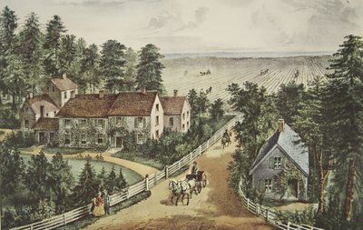 Het huis van de westerse boer door American School