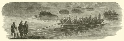 De opmars van Sedgwicks korps over de Rappahannock door American School