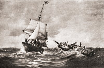 De verovering van HMS Frolic door de USS Wasp door American School