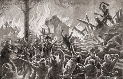 De burgeroorlog in Kansas ook bekend als Bleeding Kansas, Bloody Kansas of de Grensoorlog, uit 