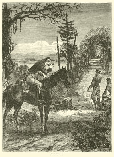 De koerierslijn, april 1863 door American School